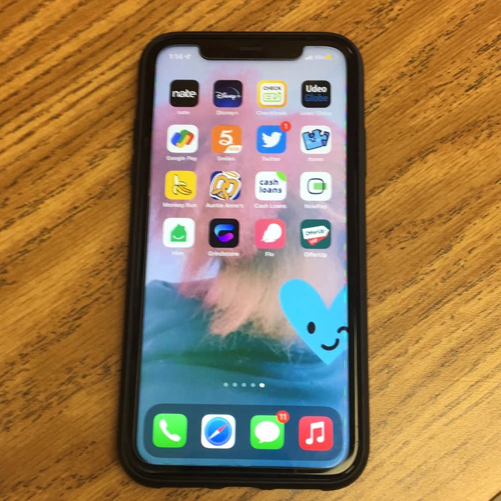 iPhone 11 unlocked and comes with a case